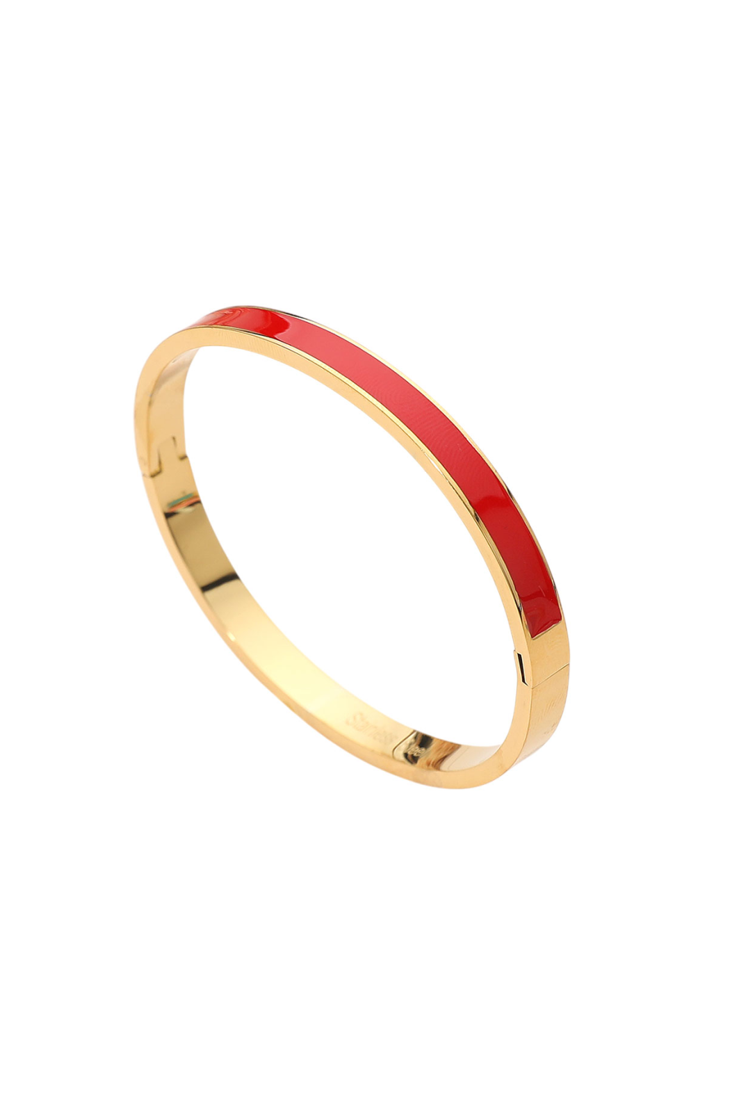 Thin Enamel Hinge Bracelet