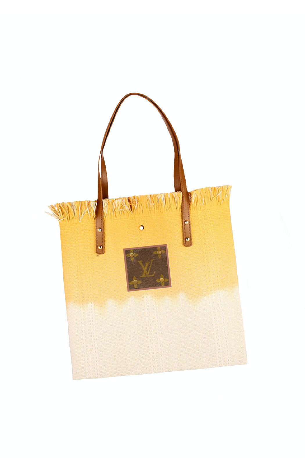 Upcycled Tie-dye Color-block Tote