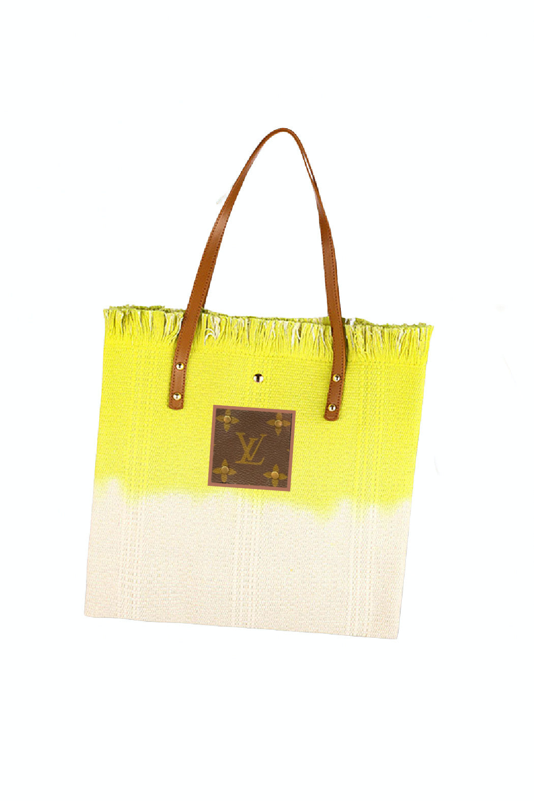 Upcycled Tie-dye Color-block Tote