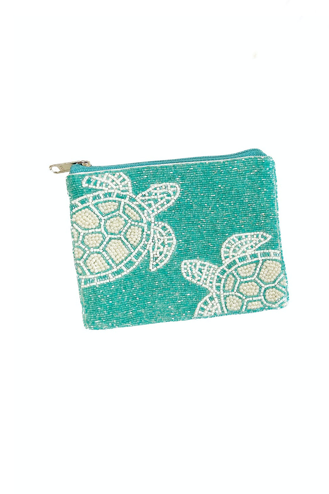 Sea Turtle Beaded Pouch