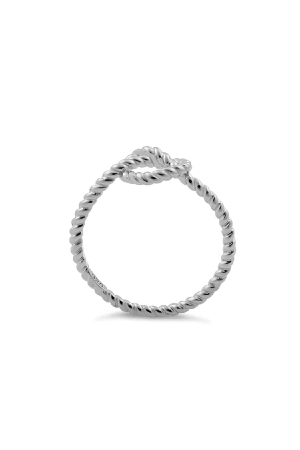 Sterling Twist Knot Ring