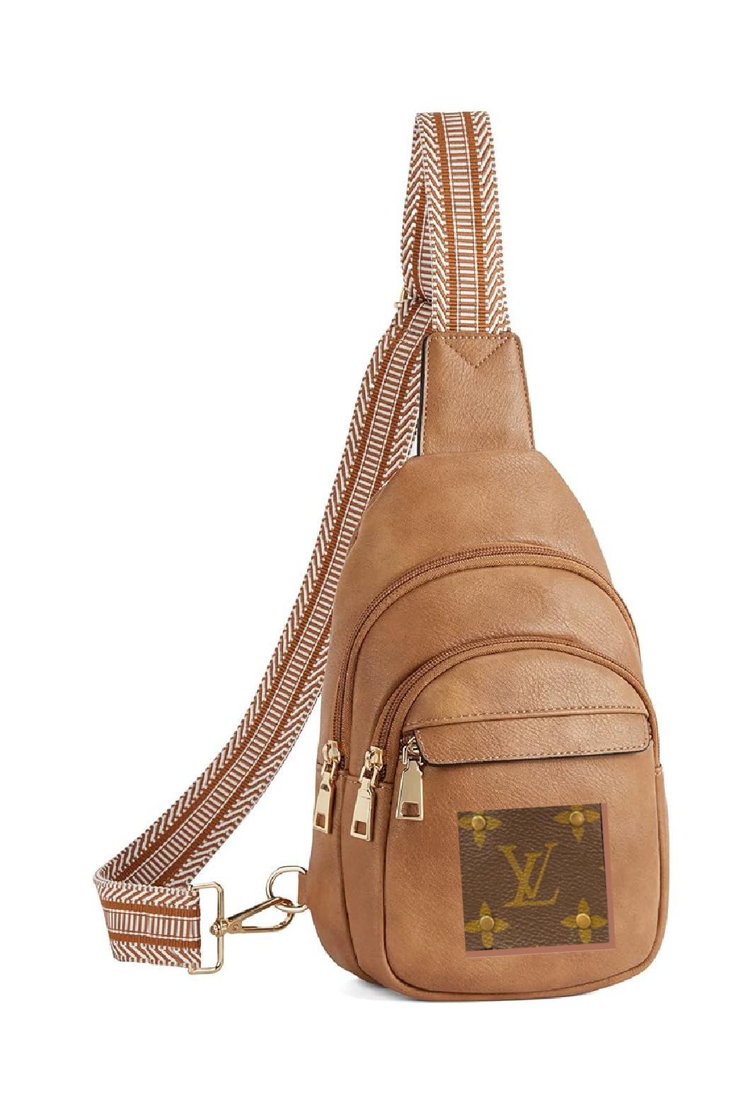 Upcycled Louis Vuitton Trimmed Up Crossbody Bag
