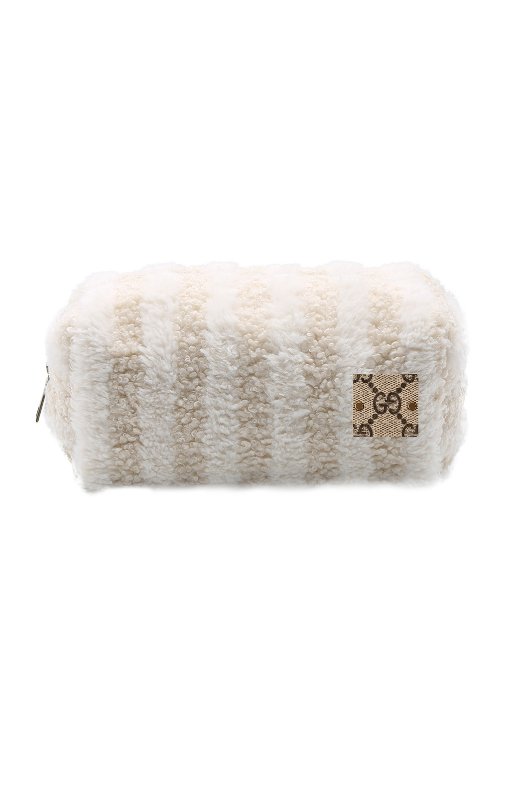 Upcycled Gucci Sherpa Cosmetic Pouch