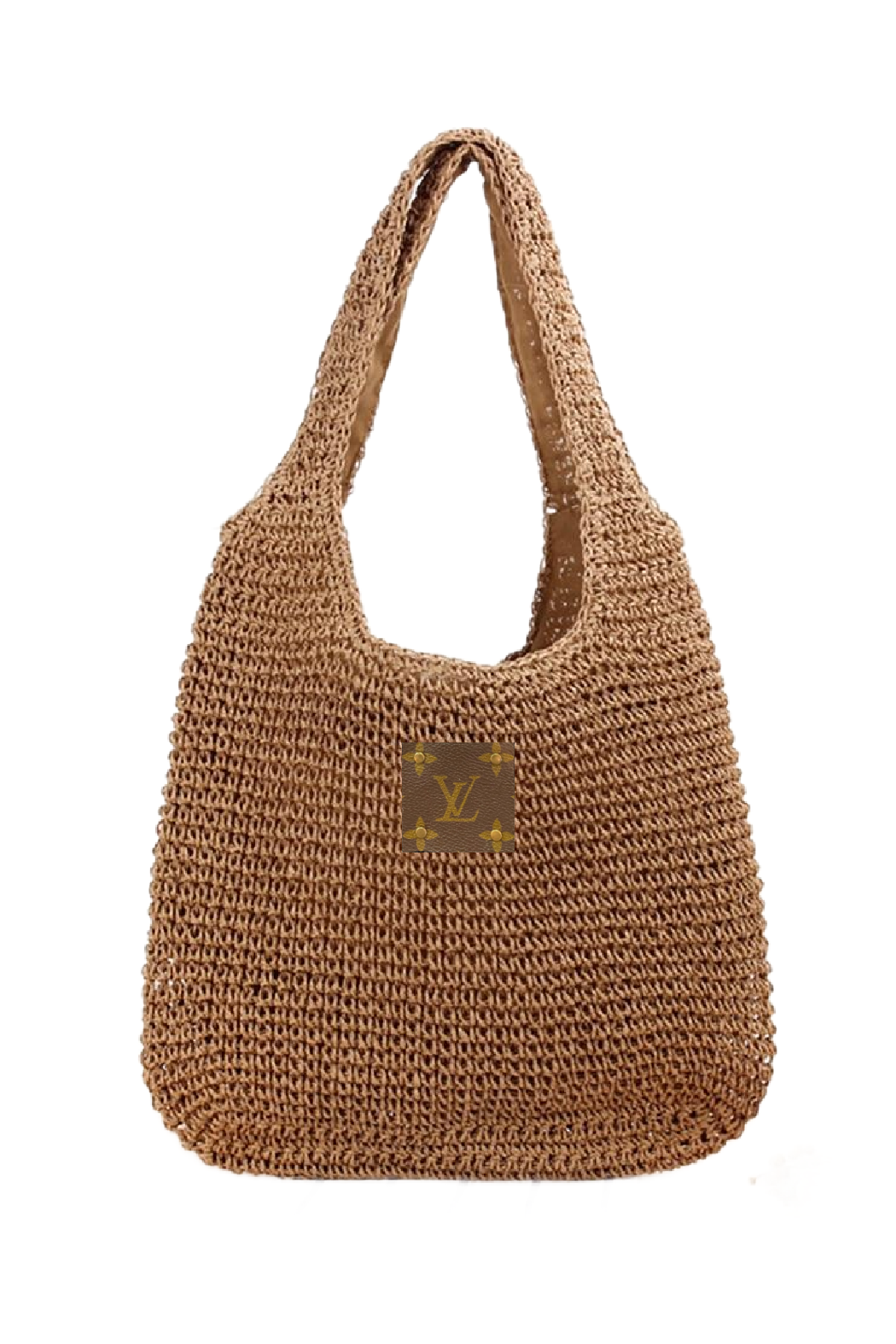 Upcycled Raffia Shoulder Bag