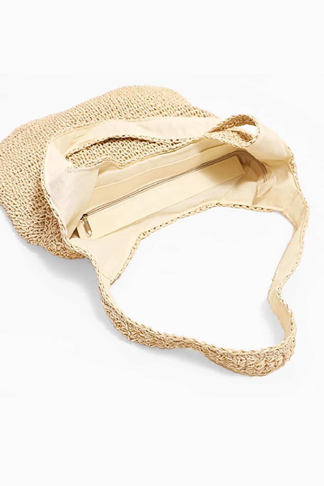 Upcycled Raffia Shoulder Bag