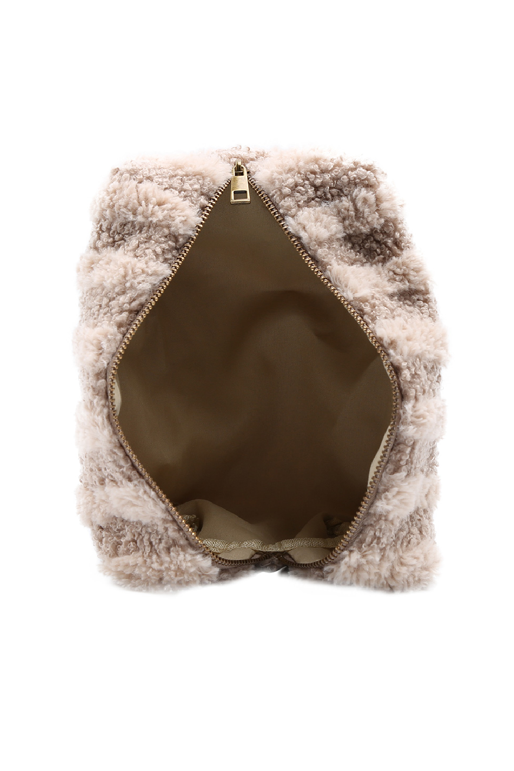 Upcycled Sherpa Cosmetic Pouch