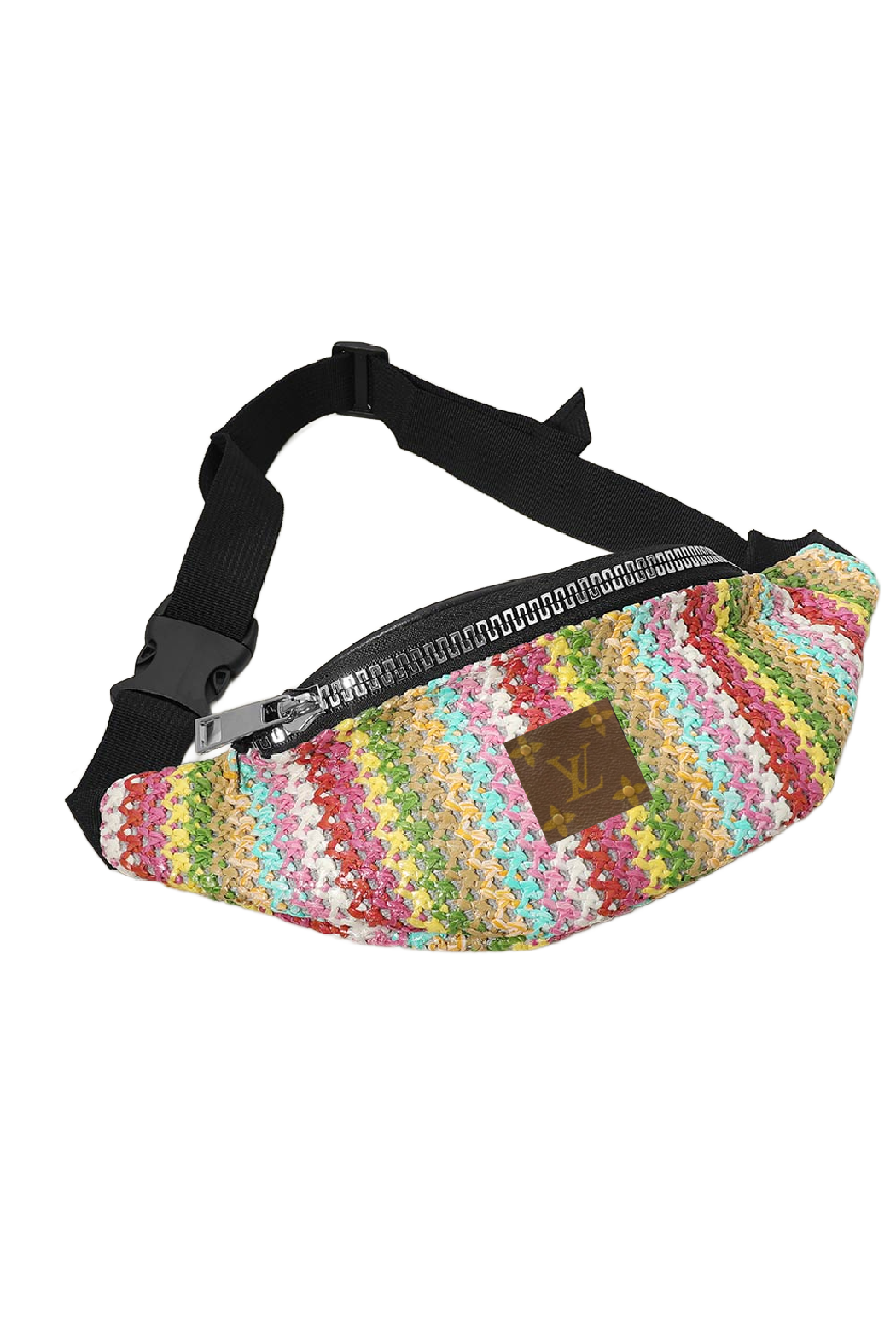 Upcycled Embroidered Sling Belt Bag