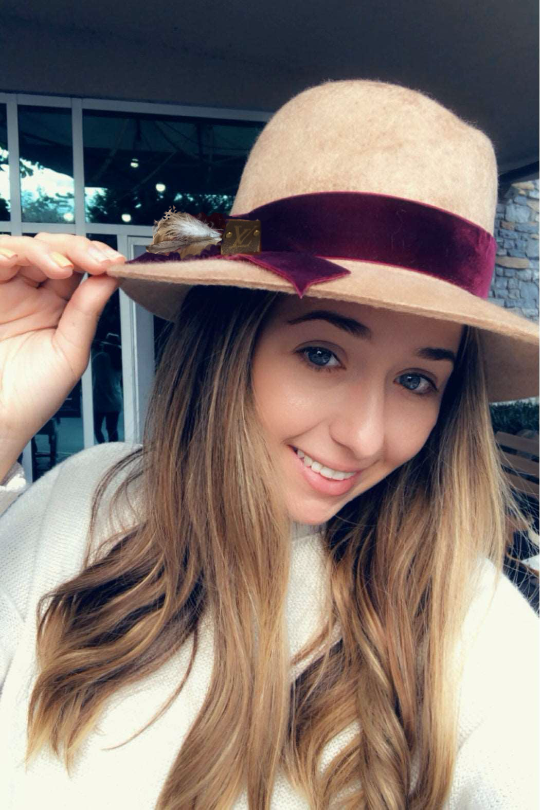 One-of-a-Kind Upcycled Wool Fedora Hat