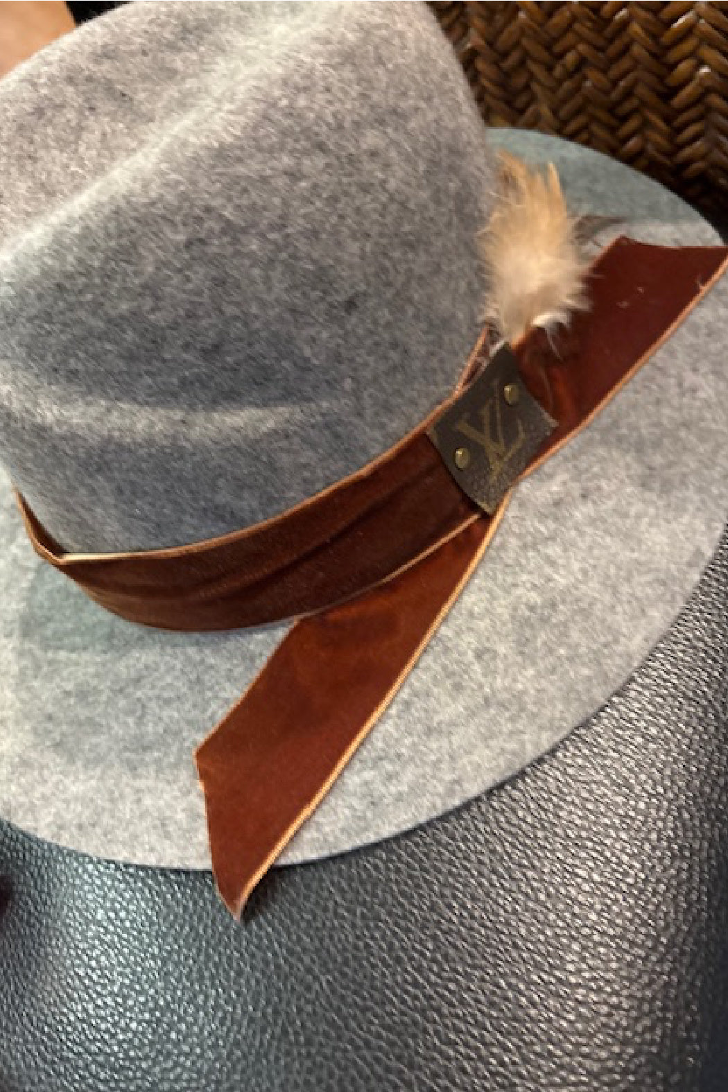One-of-a-Kind Upcycled Wool Fedora Hat