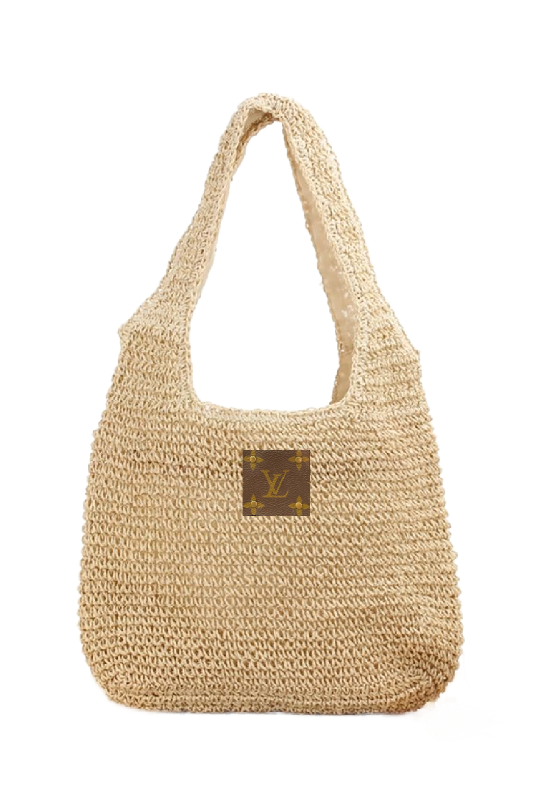 Upcycled Raffia Shoulder Bag