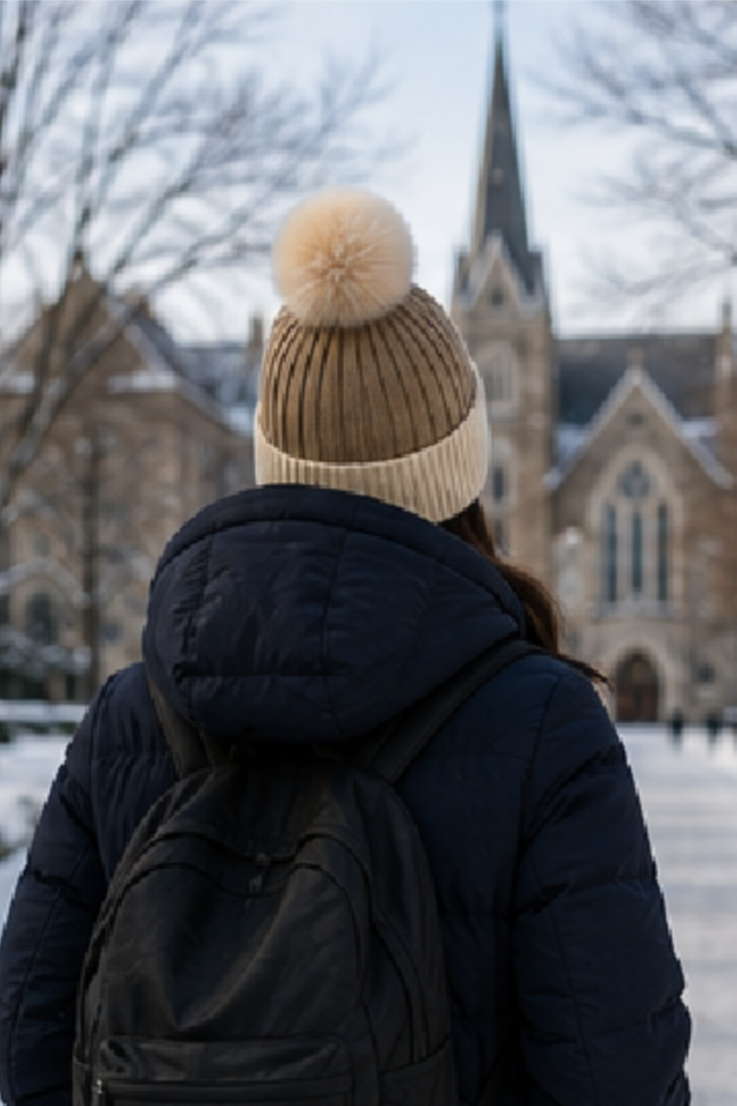 Villanova Genuine Fur Pom Beanie