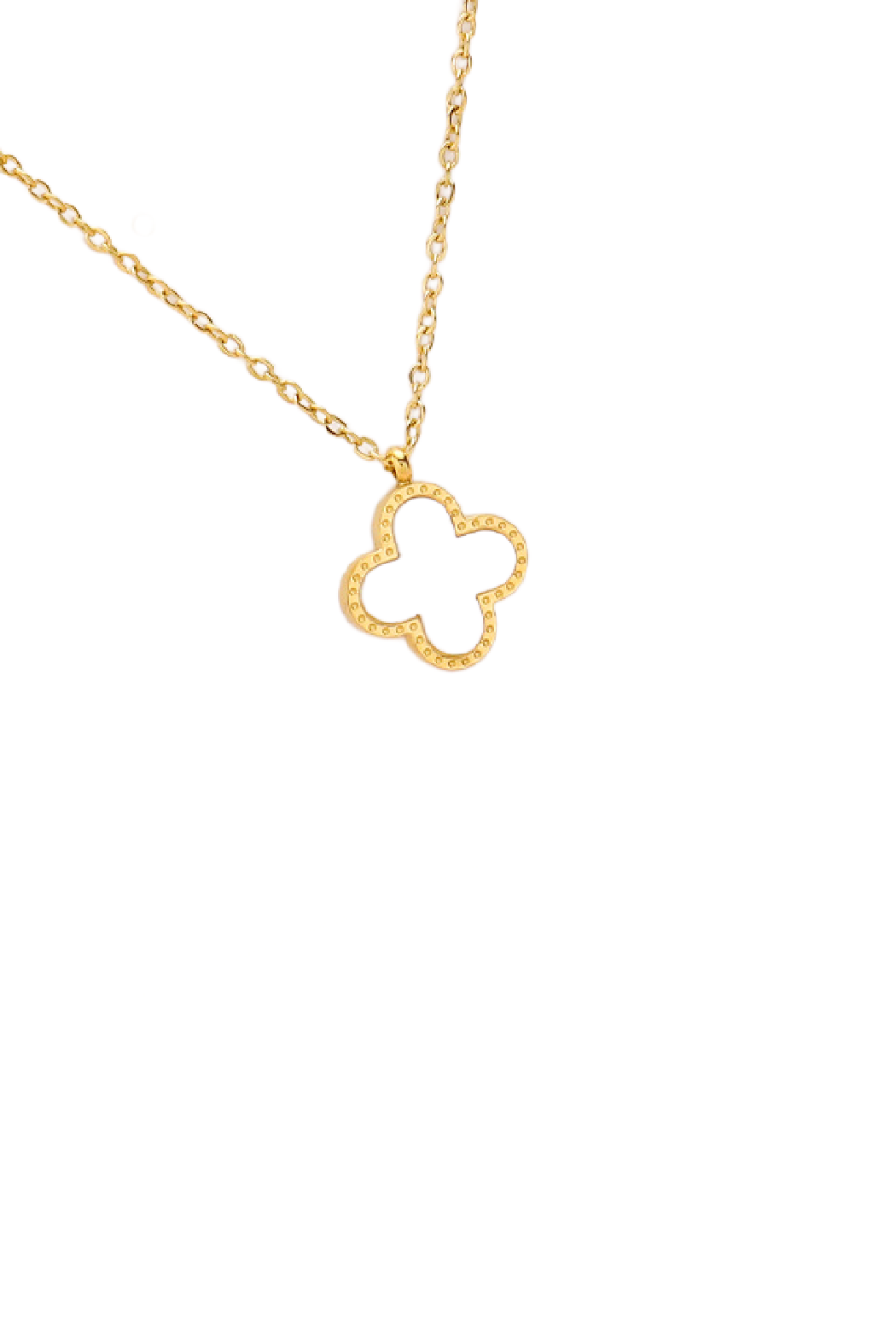 Stone Clover Necklace