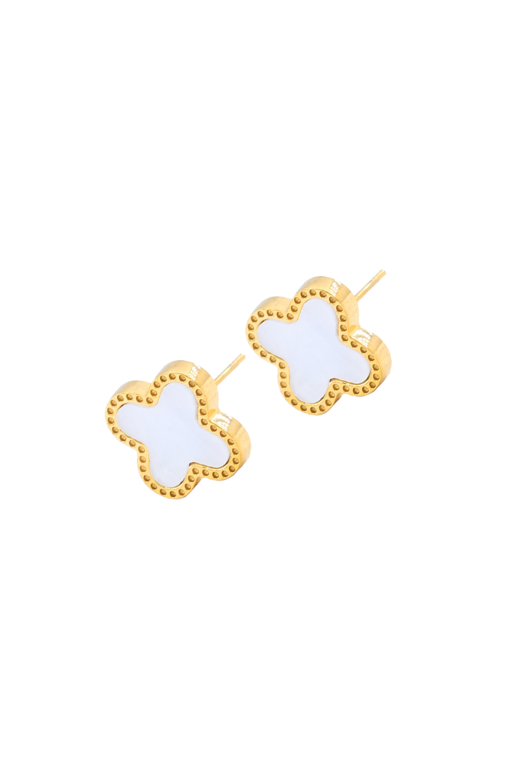 Stone Clover Earrings