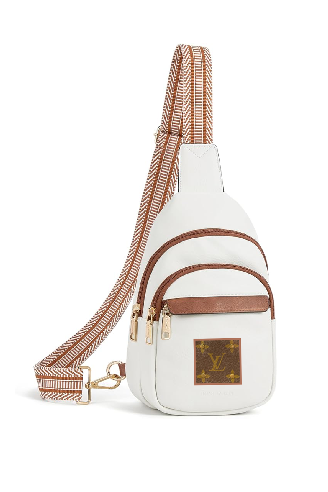 Upcycled Louis Vuitton Trimmed Up Crossbody Bag