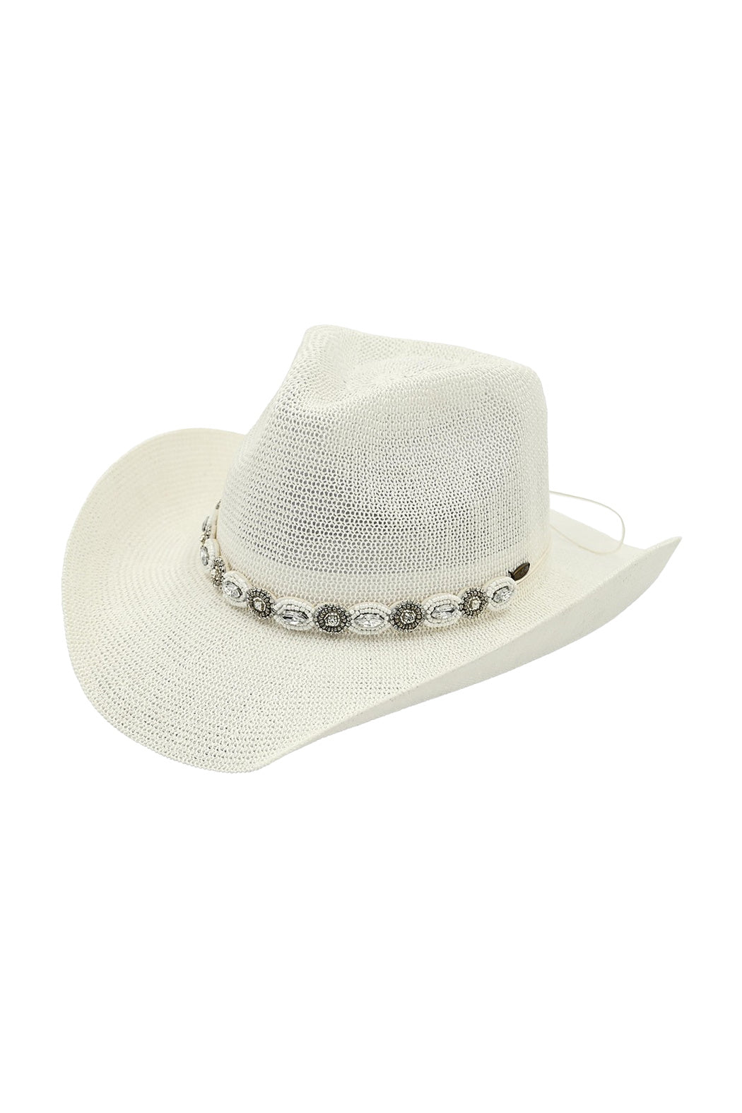 Jeweled Cowgirl Straw Hat