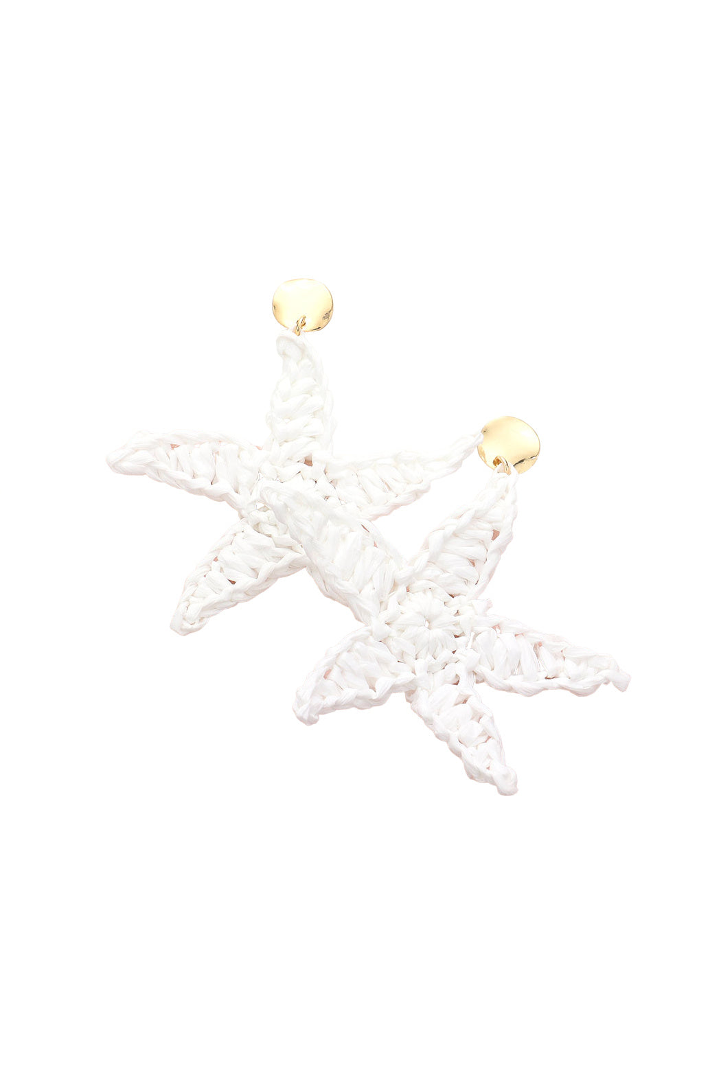 Raffia Starfish Earrings