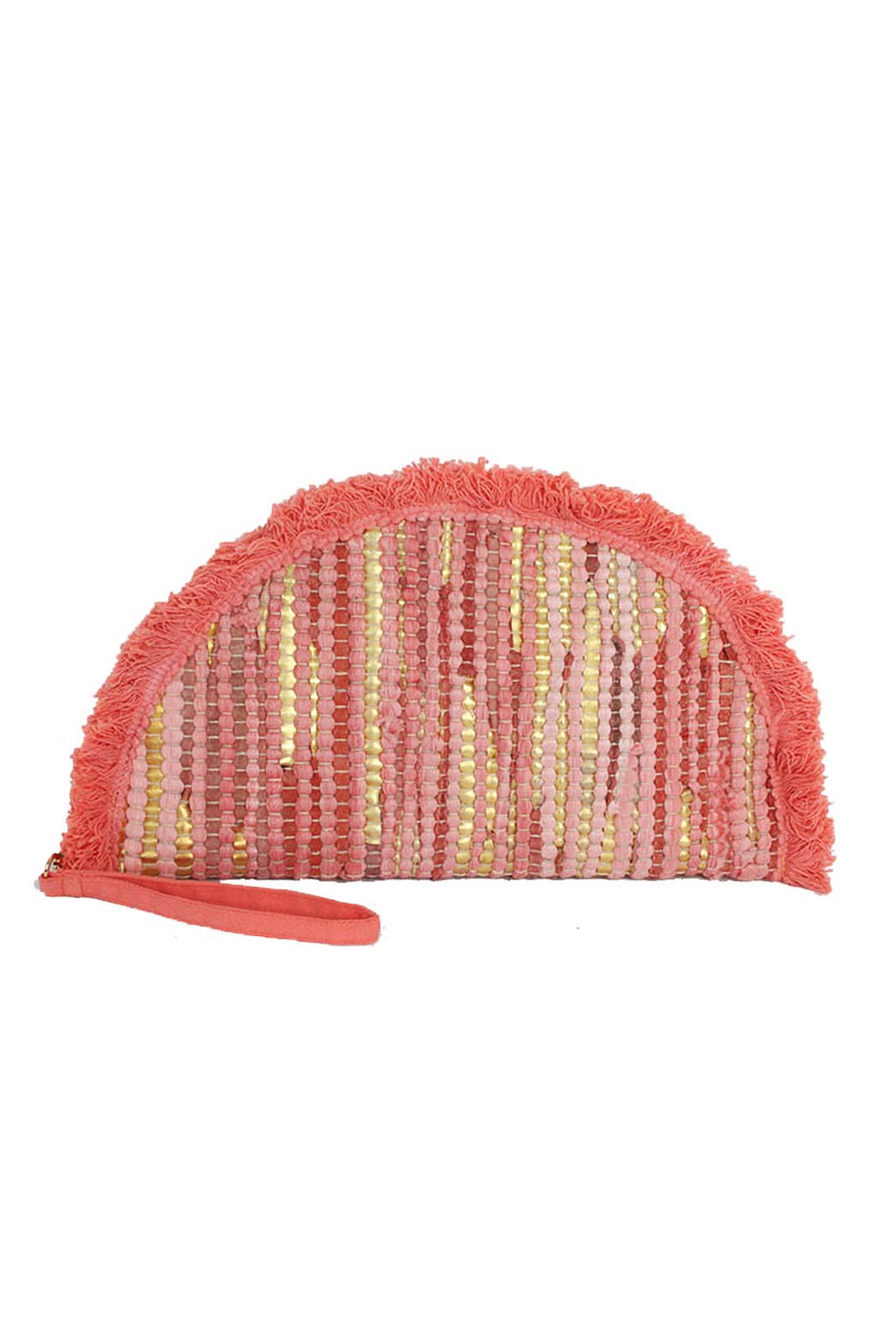 Texture Half Moon Wristlet
