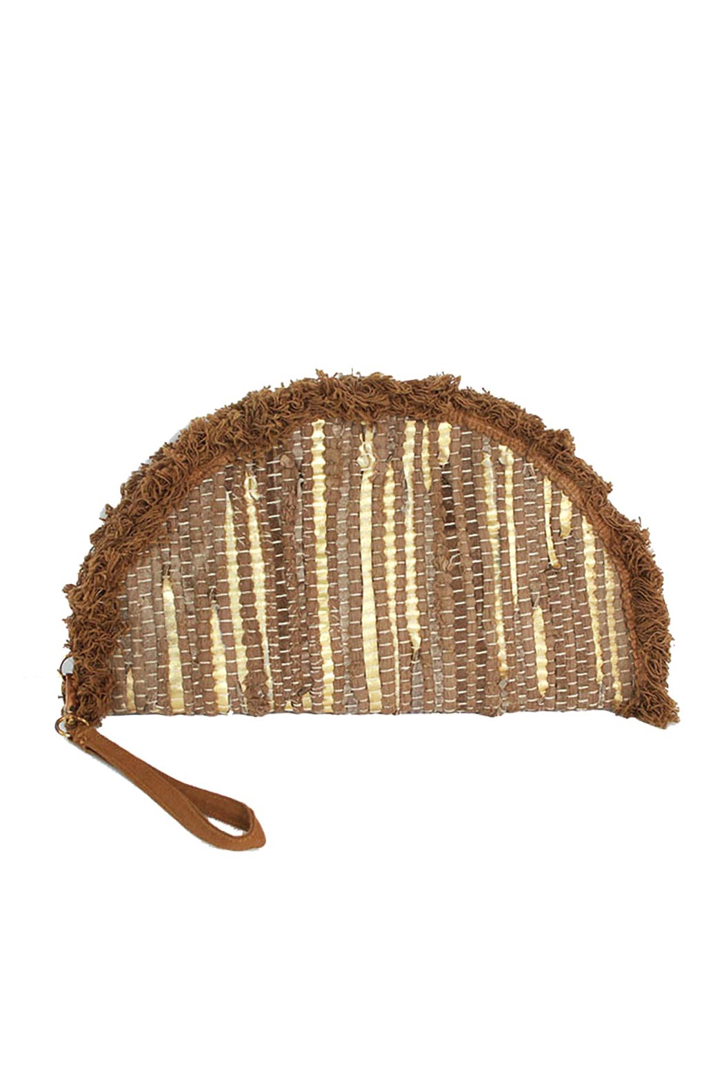 Texture Half Moon Wristlet