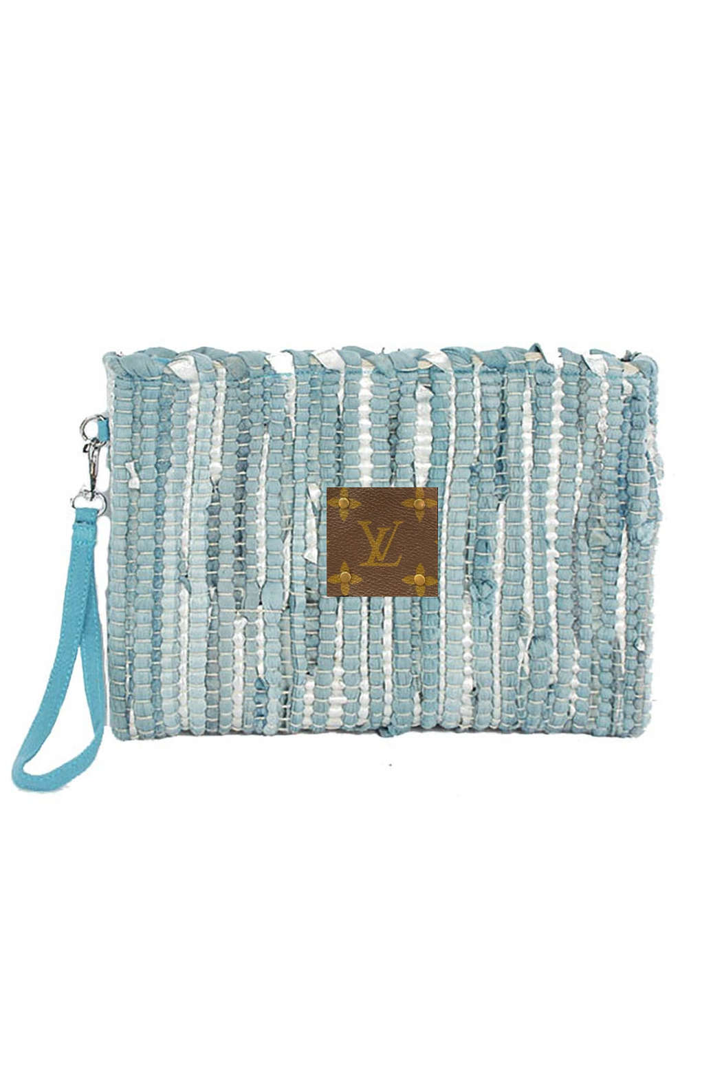 Upcycled Textured Wristlet Crossbody