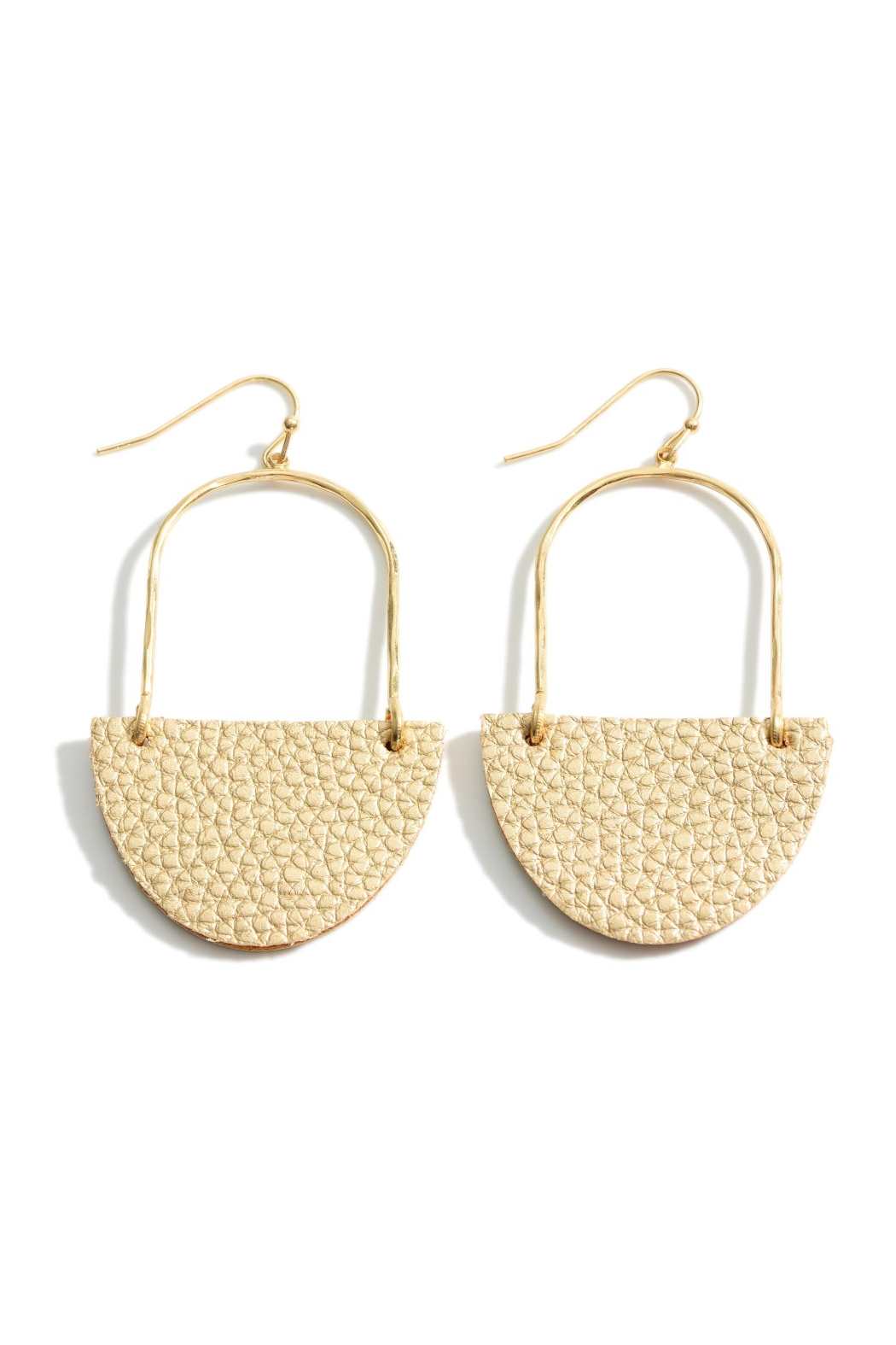 Leather Drop Earrings - Embellish Your Life