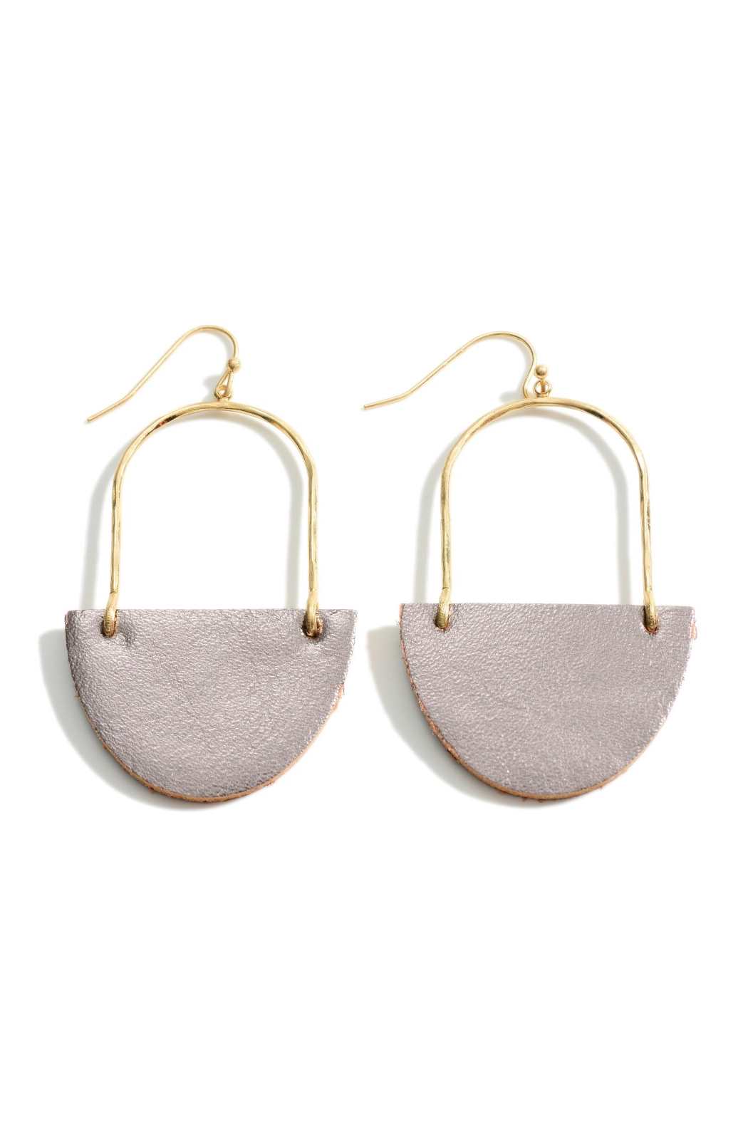 Leather Drop Earrings - Embellish Your Life