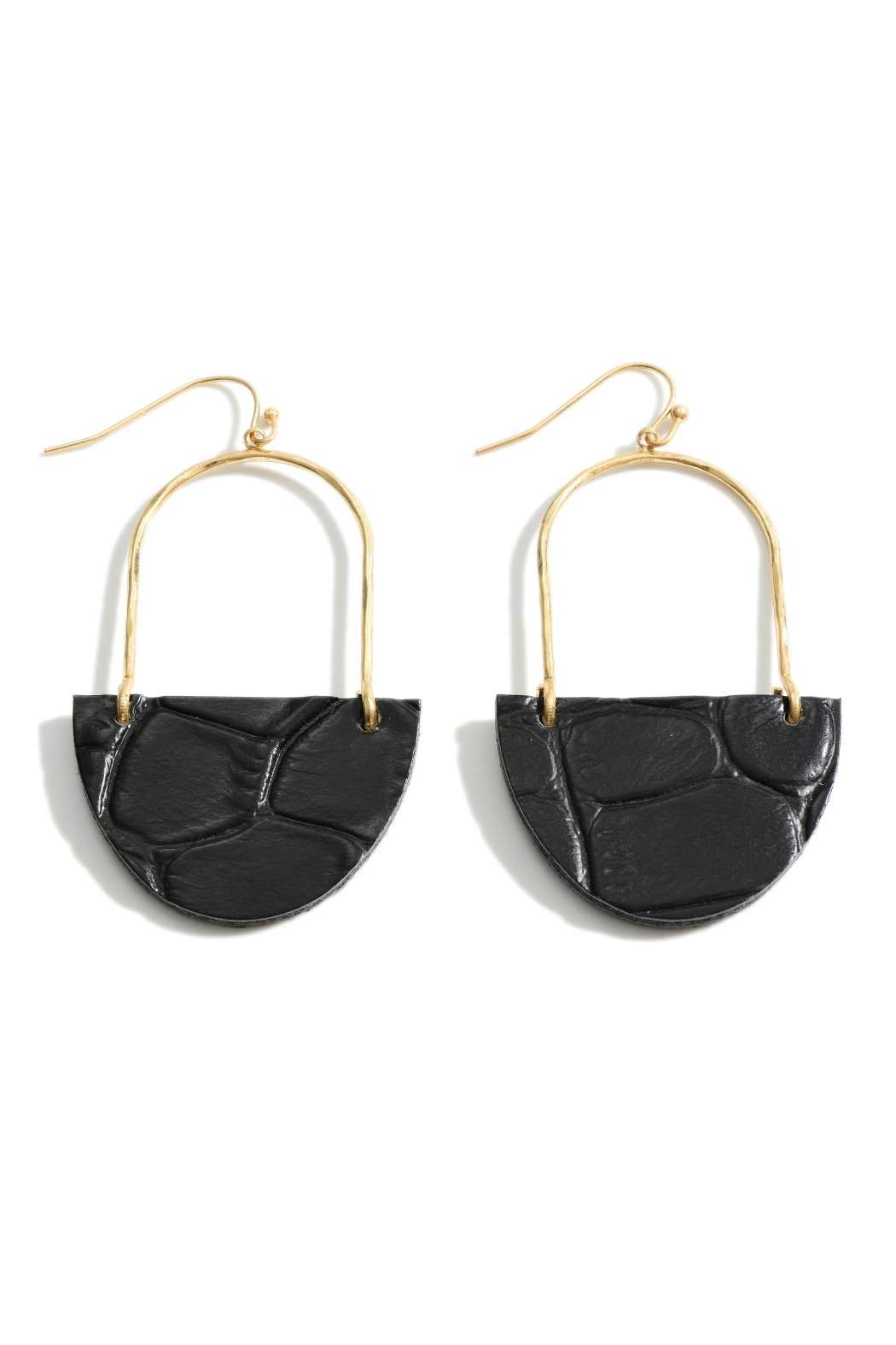 Leather Drop Earrings - Embellish Your Life