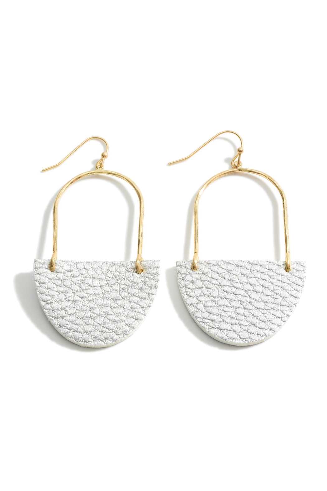 Leather Drop Earrings - Embellish Your Life