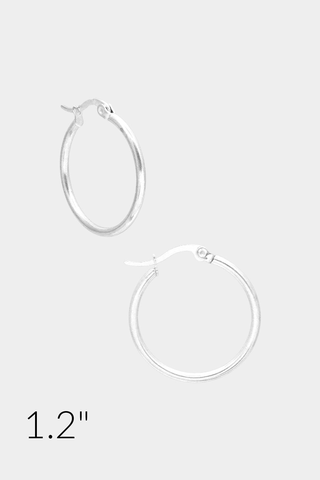 1.2" Bold Hoop Earrings