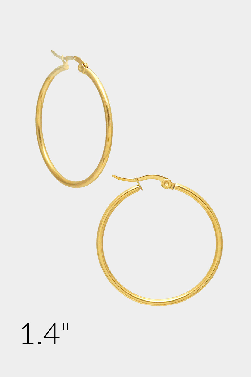 1.4" Hoop Earrings