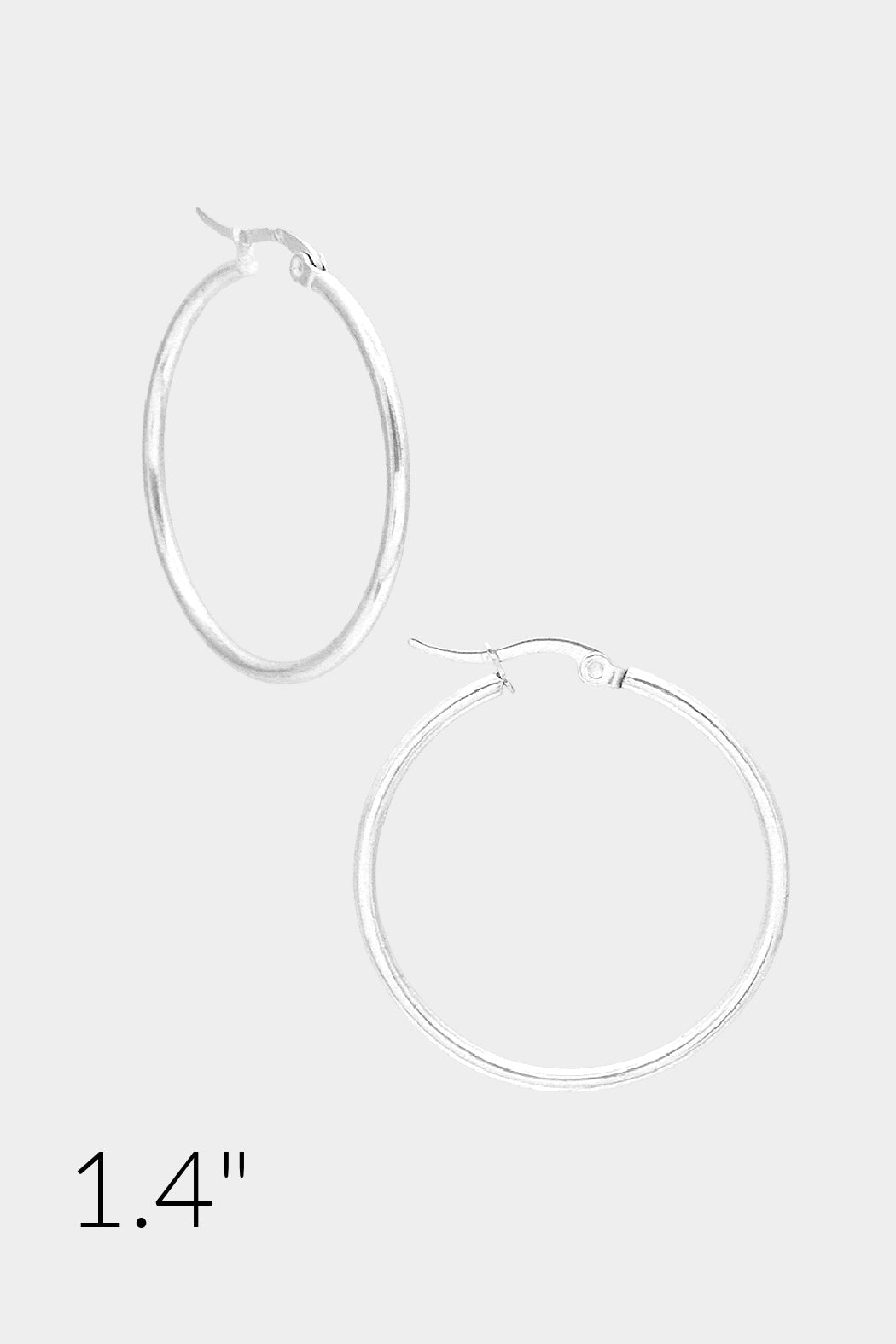 1.4" Hoop Earrings