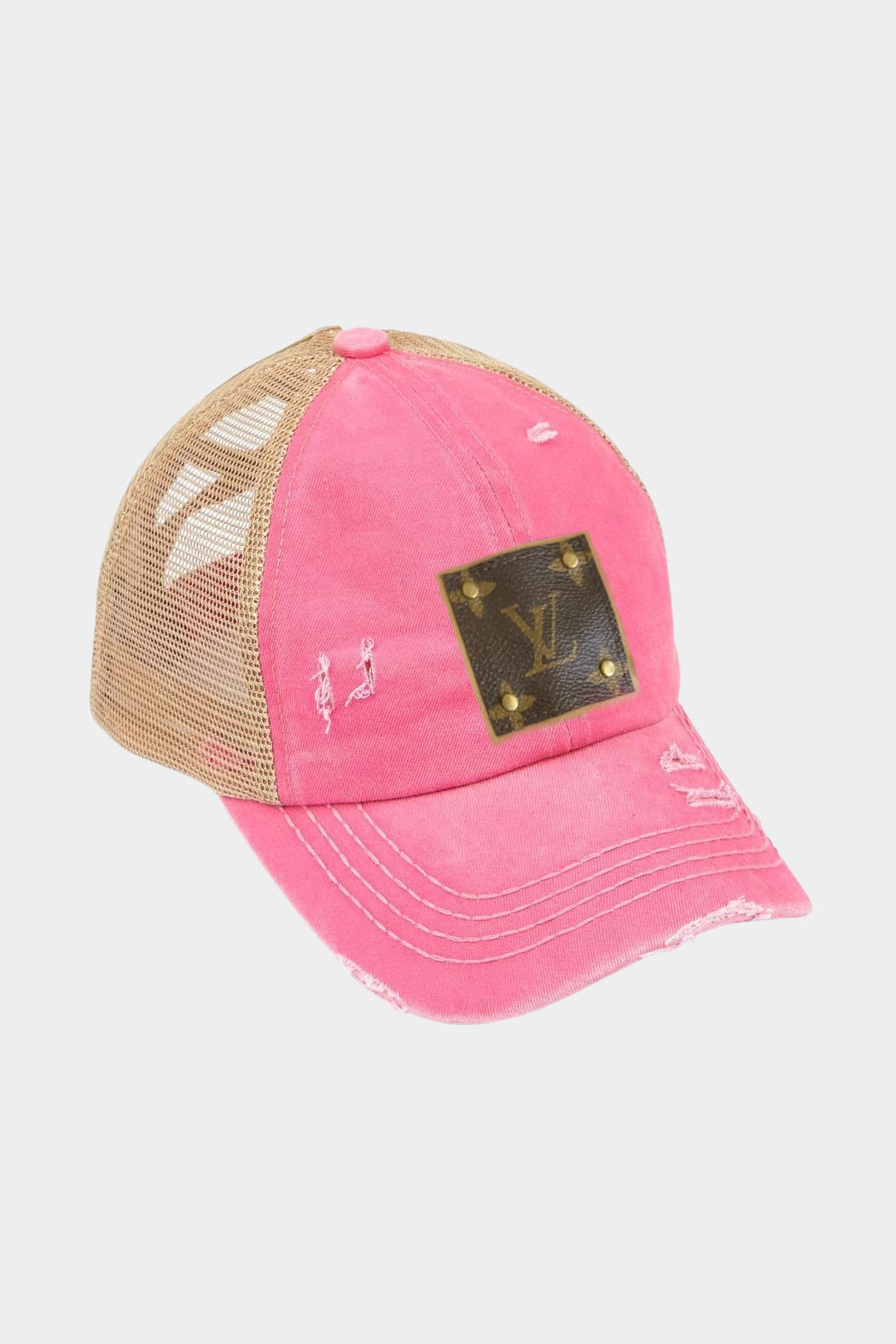 Upcycled Distressed Trucker Cap - available in 15 colors