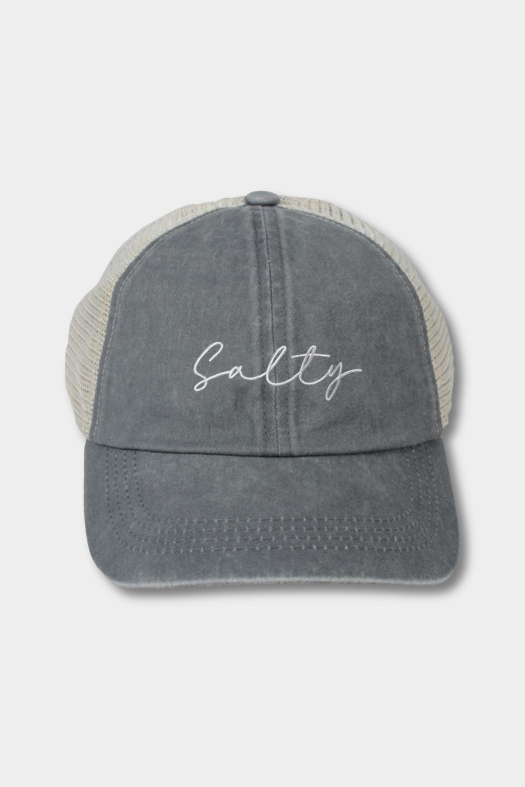 Salty Embroidered Mesh Cap