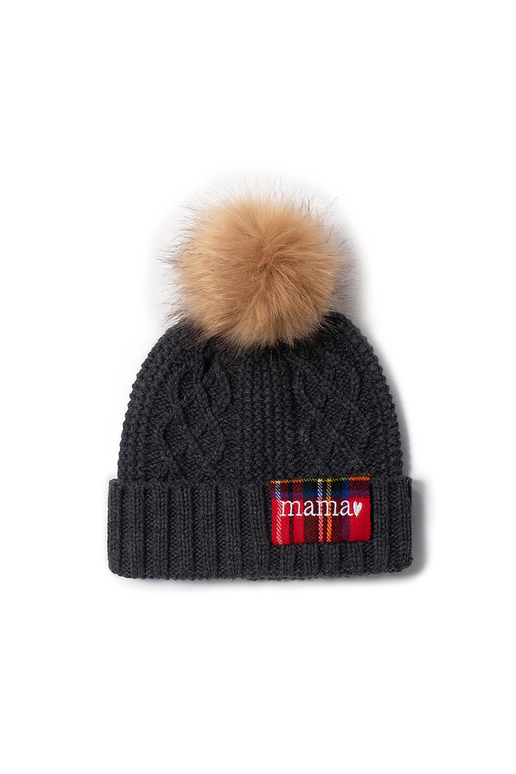 Embroidered Mama Beanie