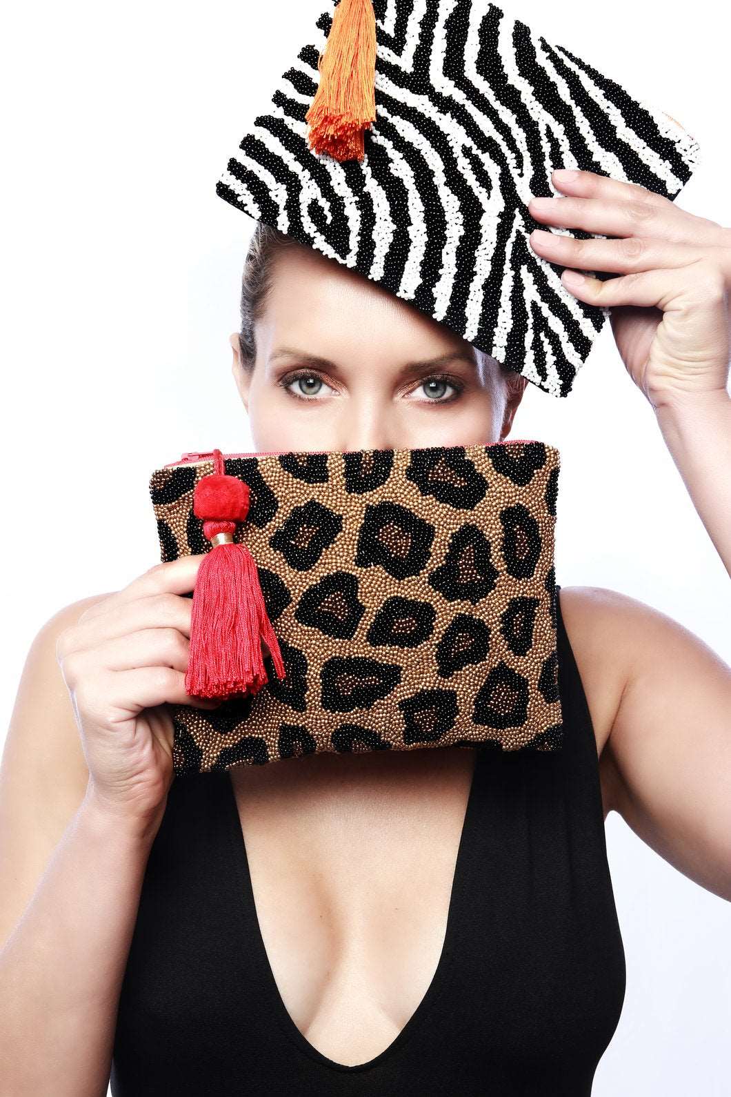 Leopard Beaded Clutch - Embellish Your Life 