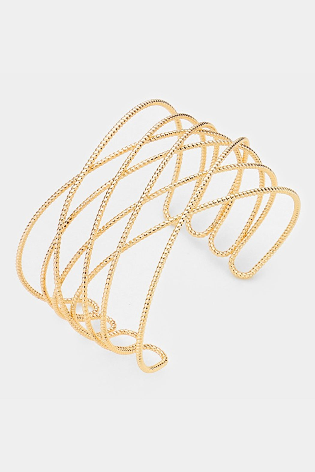 Etched Criss-Cross Bracelet - Embellish Your Life