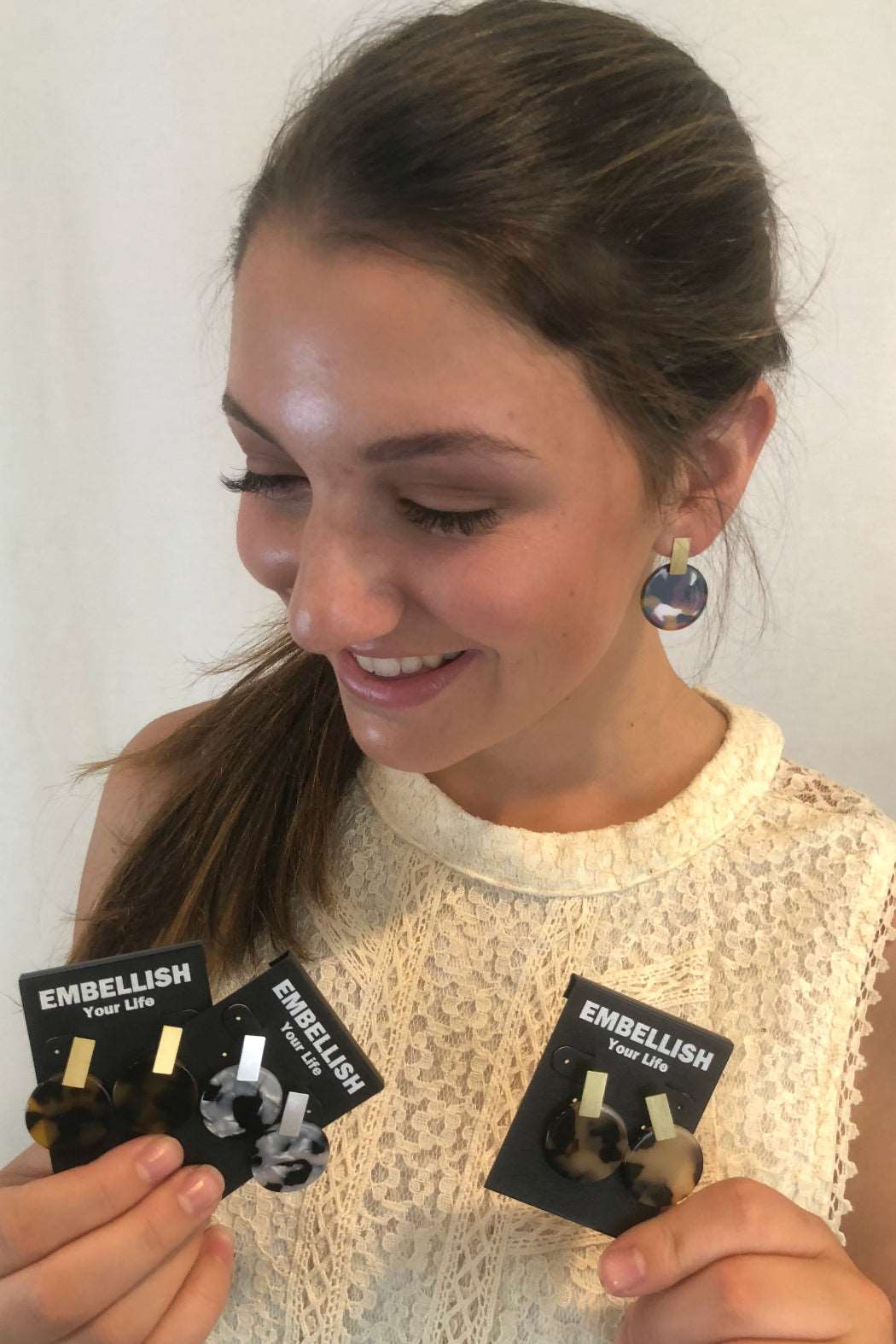 Round It Up Resin Earrings - Embellish Your Life
