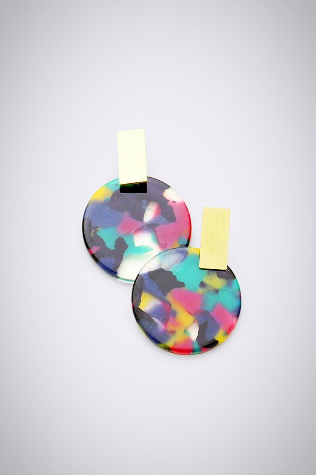 Round It Up Resin Earrings - Embellish Your Life