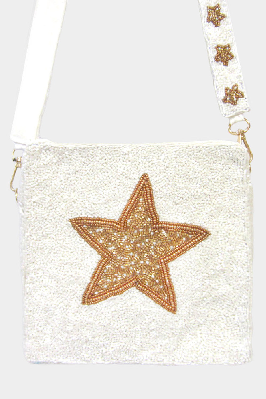 Beaded Star Crossbody Bag