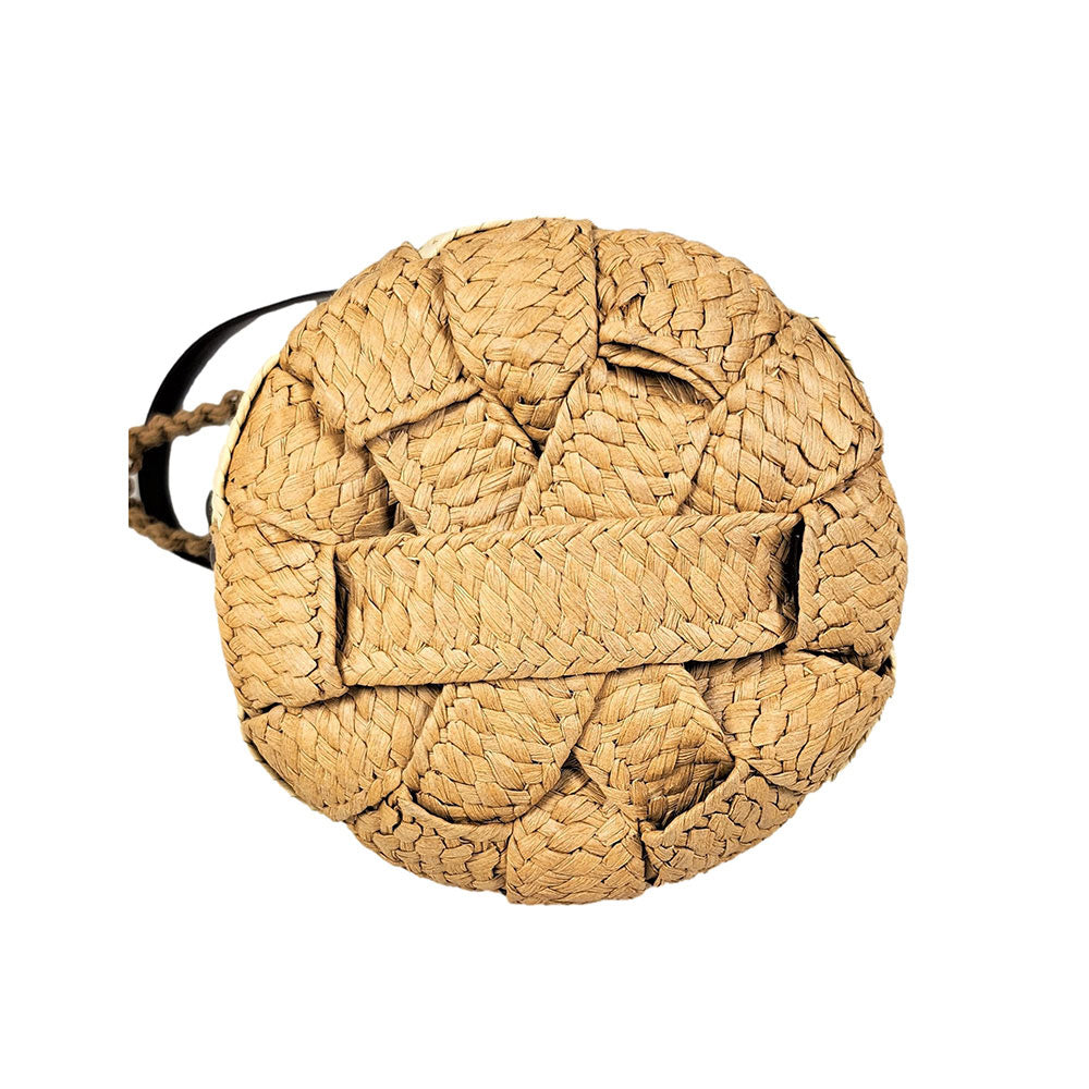 Checkerboard Straw Bag