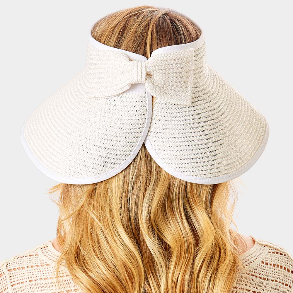 Rollable Packable Straw Visor