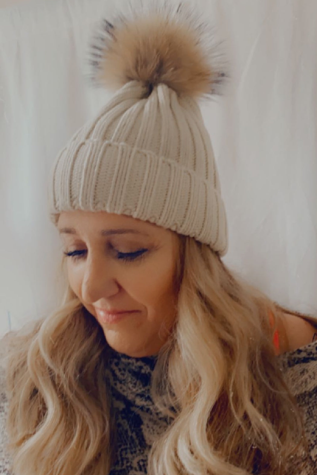 Fur Pom Beanie - Embellish Your Life
