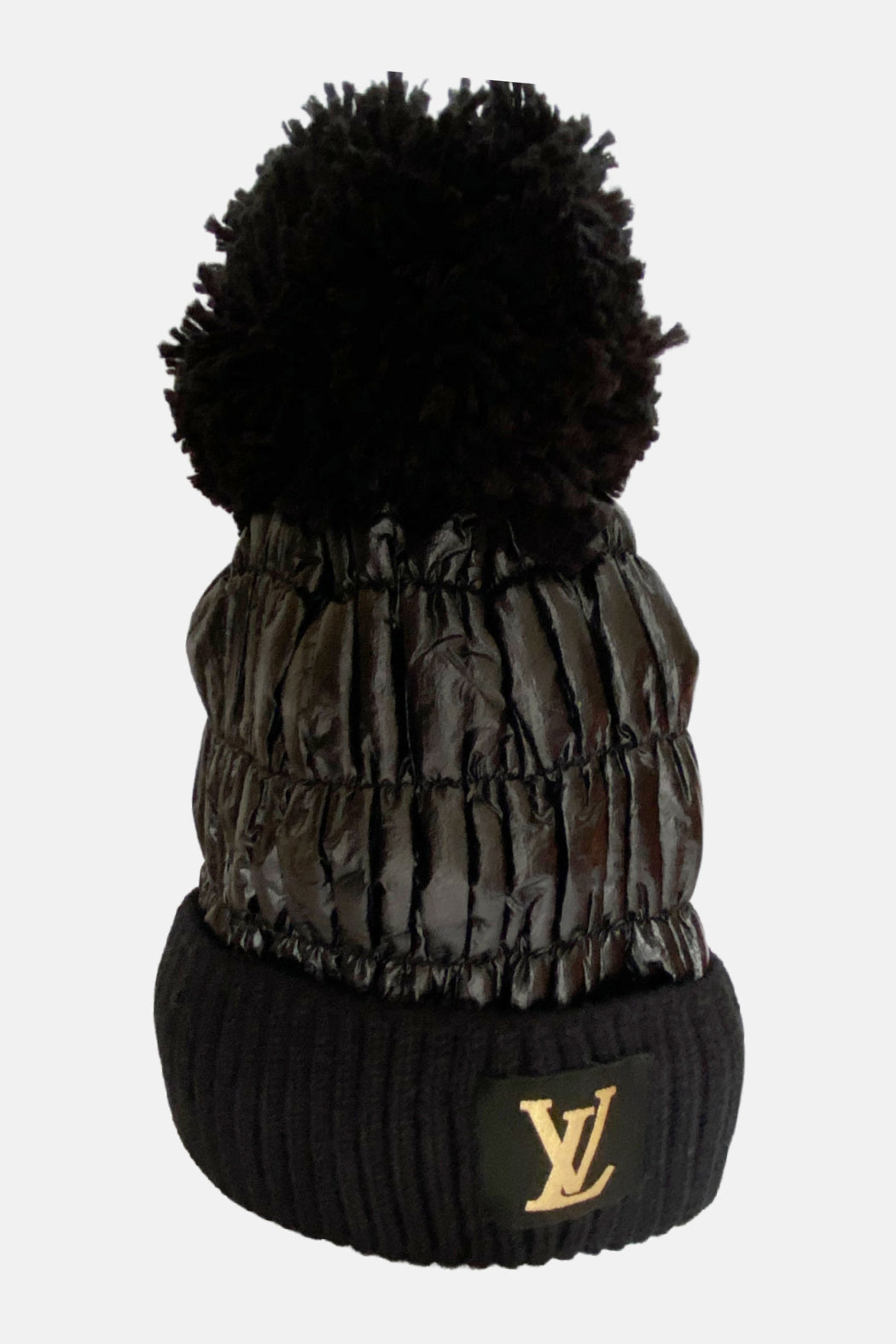 Louis Vuitton Inspired Up-Cycled Gloves and Beanie - Embellish Your Life