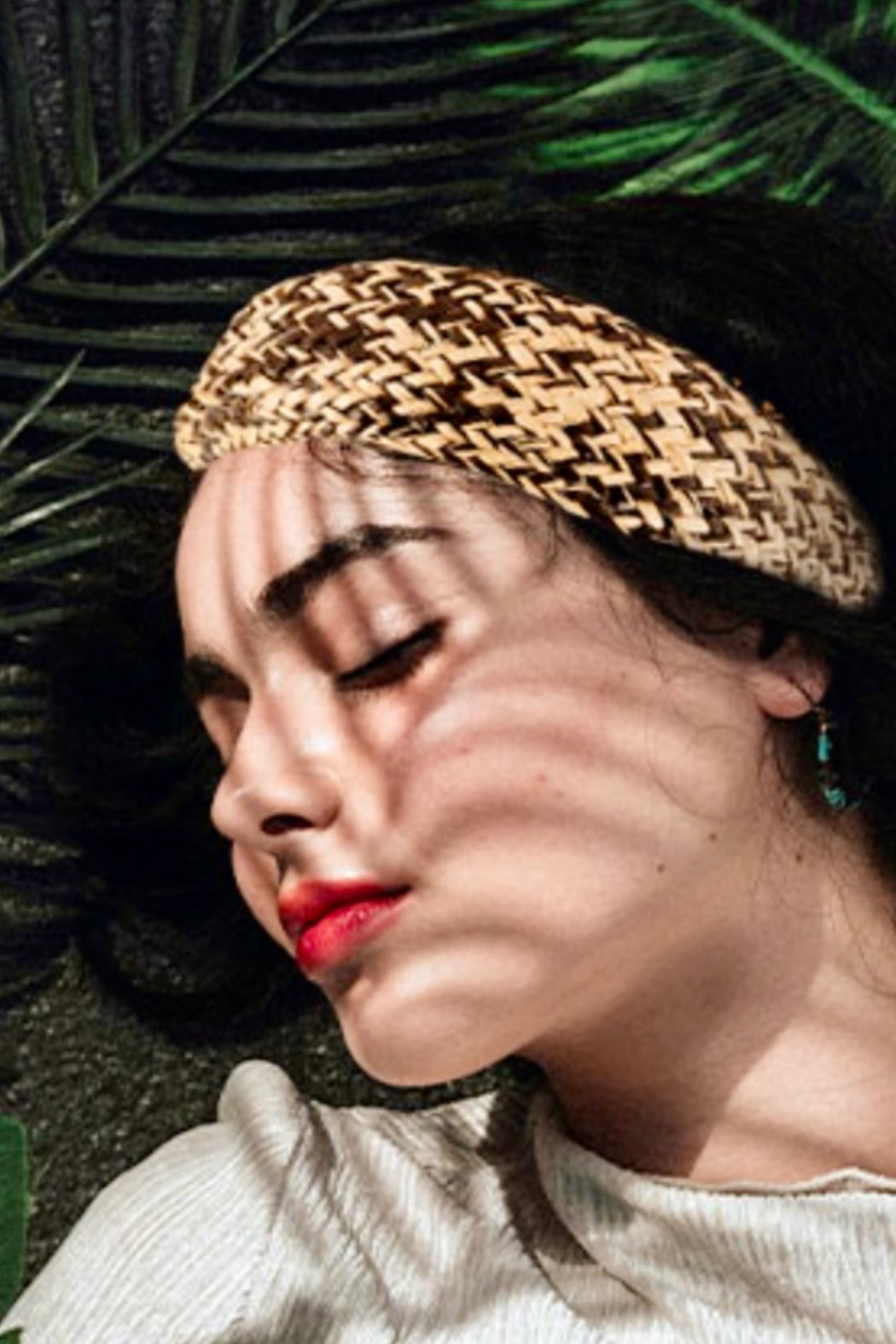 Woven Straw Raffia Top Knot Headband