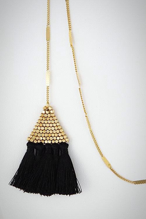 Triangle Tassel Lariat Necklace - Embellish Your Life 