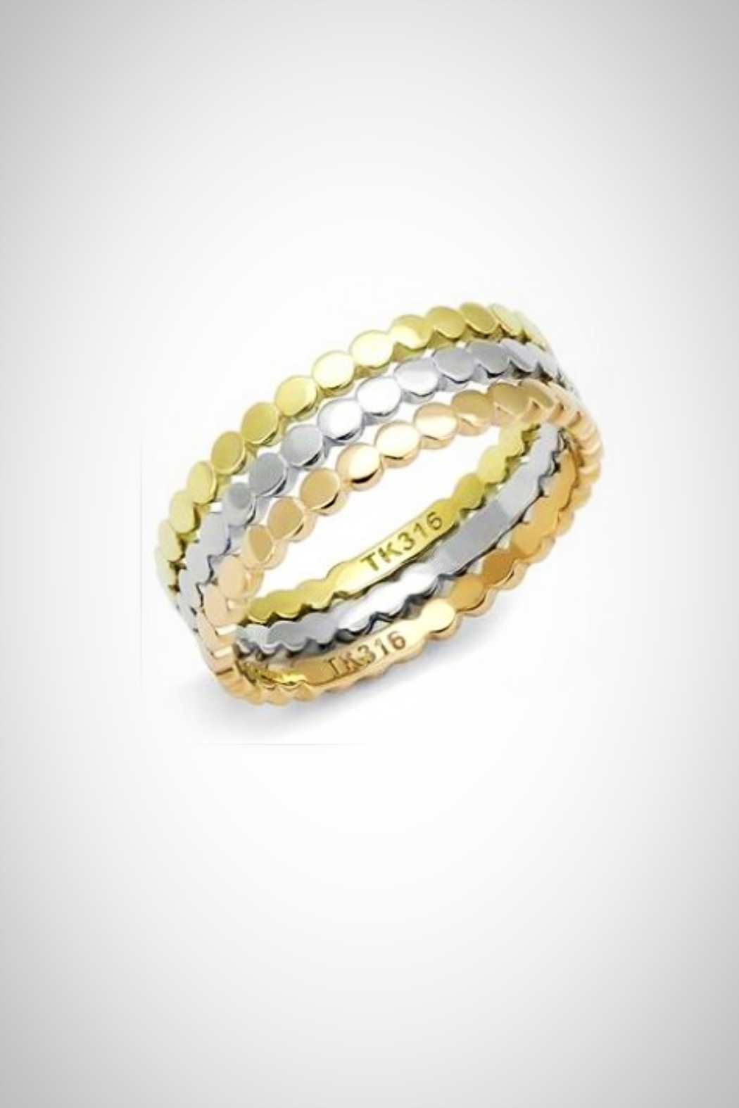 Terrific Tri-Tone Ring - Embellish Your Life 