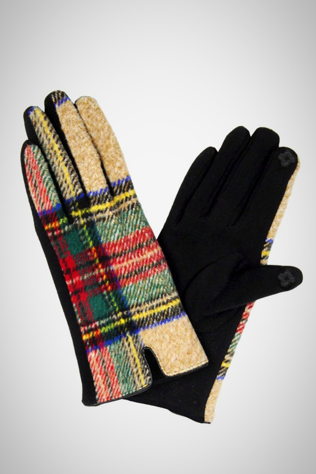 Tartan Plaid Smart Gloves - Embellish Your Life