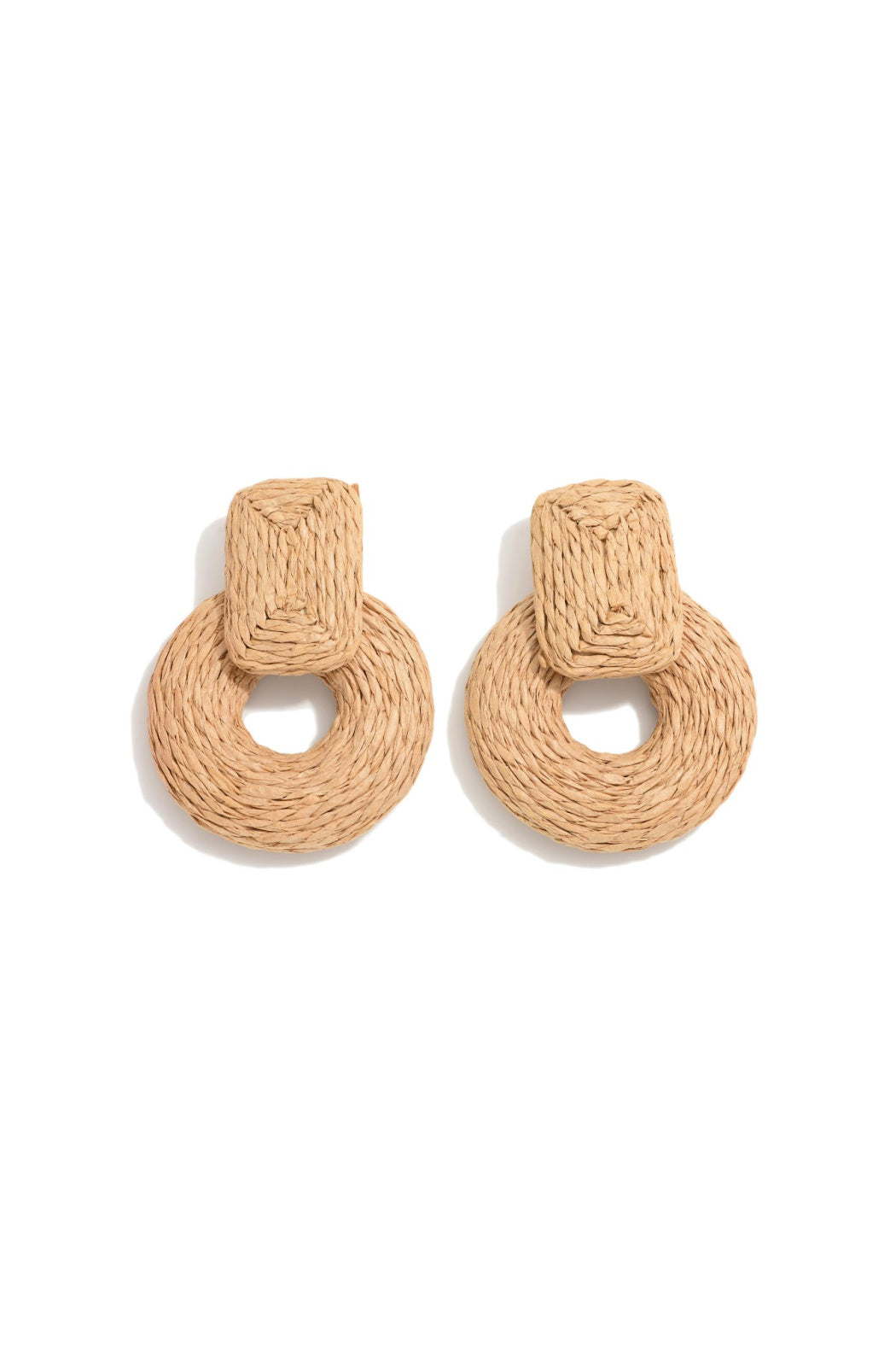 Raffia Straw Earrings