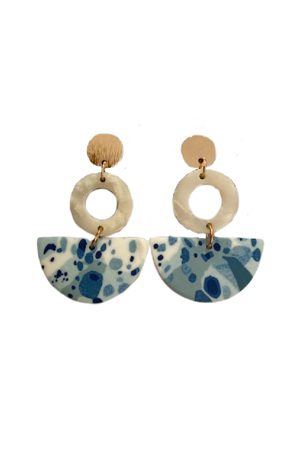 Blue Clay Earrings