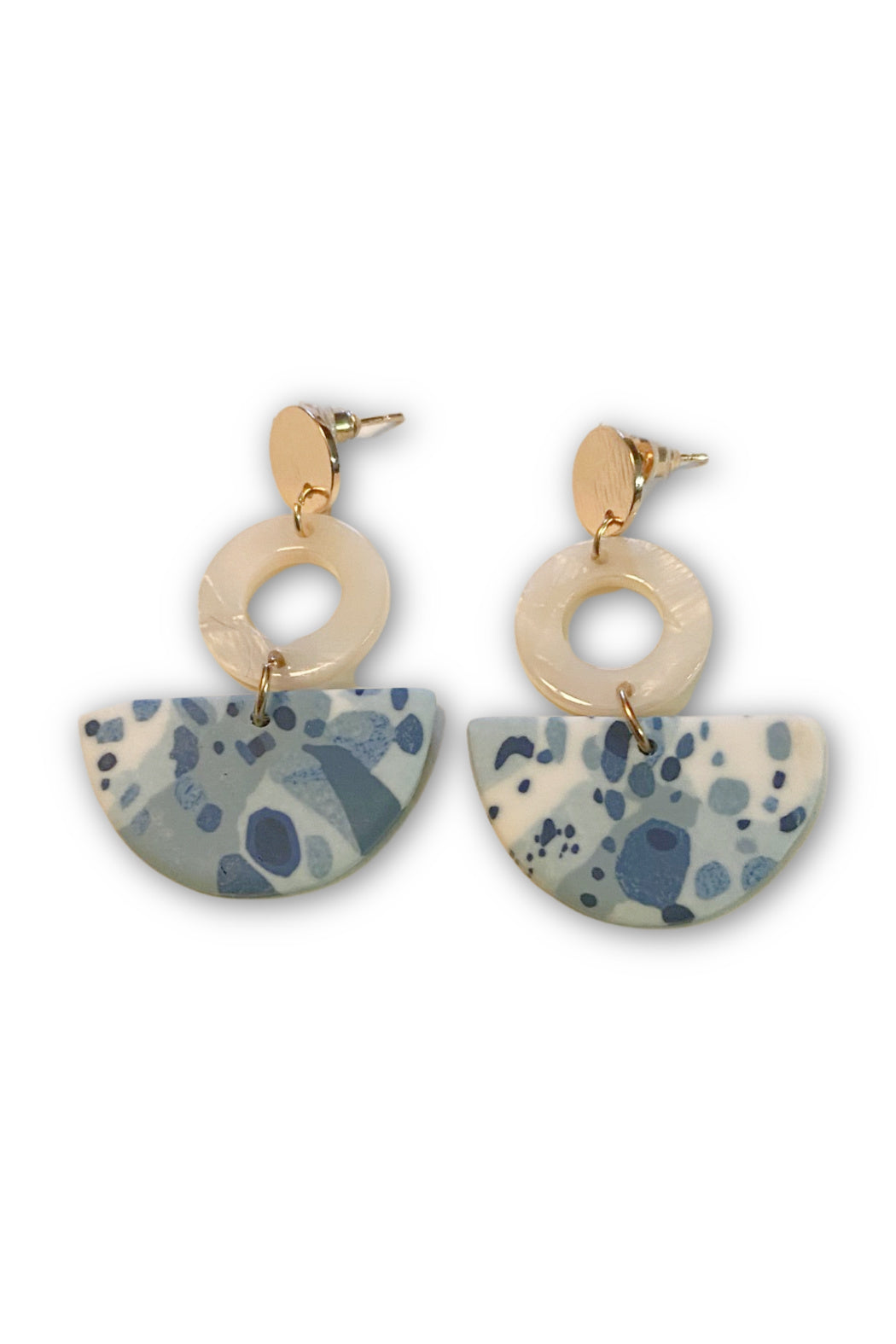 Blue Clay Earrings