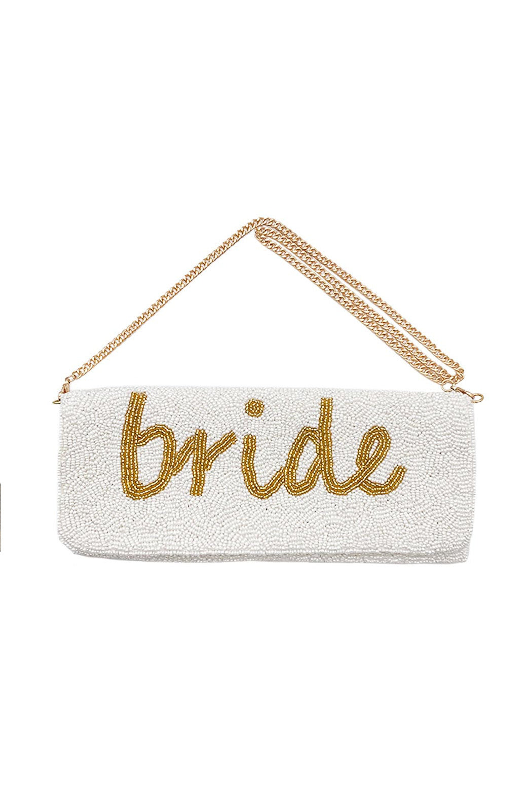 Bride Beaded Clutch Crossbody Bag